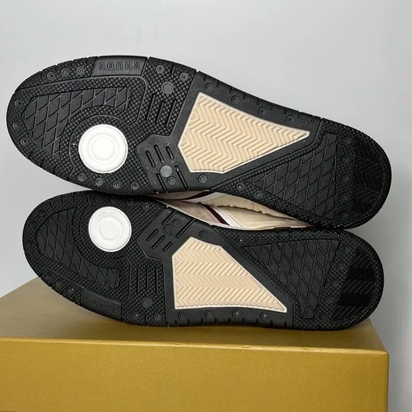 ❌SOLD❌ Rhude Racing Sneaker in White, Maroon, & Beige - Picture 11 of 12